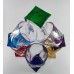 КОМПЛЕКТ 6 БРОЯ ЦВЕТНИ УСУКАНИ ЧАШИ ЗА УИСКИ СЕРИЯ КУАДРО BOHEMIA CRYSTALITE № 104410