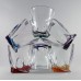 КОМПЛЕКТ 6 БРОЯ ЦВЕТНИ УСУКАНИ ЧАШИ ЗА УИСКИ СЕРИЯ КУАДРО BOHEMIA CRYSTALITE № 104410