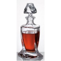Усукано шише за уиски голямо серия Куадро Bohemia Crystalite № 31070 